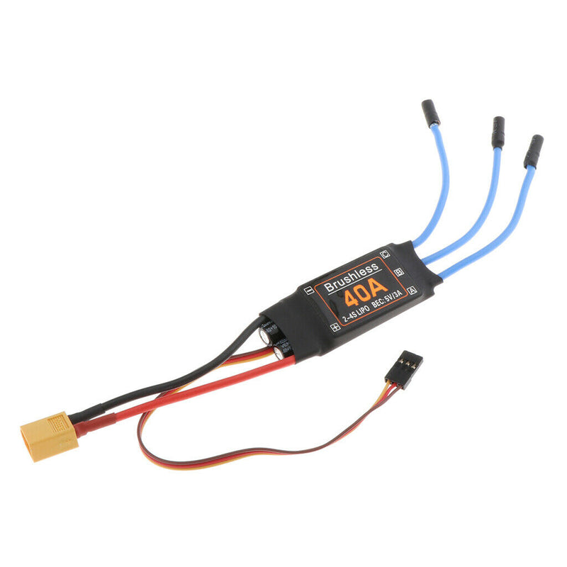40A Brushless ESC 3.5mm Banana Head RC FPV Quad Drone Toys Accessories