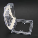 Bathroom Wall Switch Flip Cap Splash Proof Waterproof Cover Box Clear D2H5