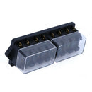 Clear Cover 8 Way Fuse Box Car Truck Boat Marine Blade Fuse Holder Block