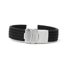 Silicone Rubber Diver's Watch Strap Band Deployment Buckle Waterproof Sport 16mm