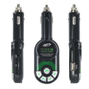 Car FM Transmitter Wireless USB Car Charger SD TF MP3 Player (Green)