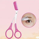 Makeup Eyebrow Trimmer Combs Eyelash Hair Remover Scissors Grooming Tool Beau ME