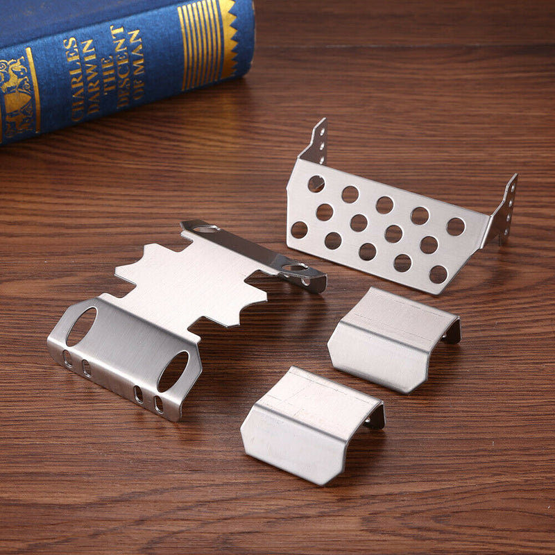 5pcs Metal RC Car Chassis Protective Plate for RC Climbing Car Accessories