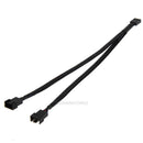 4pcs 4Pin PWM To 3/4 Dual PWM Adapter Computer Case Fan Power Sleeved Cable hv2n