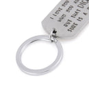 Creative Boyfriend KeyRing Key Chain Jewelry Gift I Love You For Who J Gw