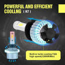 1 Pair H7 LED 72W 6500K 8000LM S4 Car Headlight Hi/Lo Beam Bulbs Waterproof