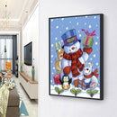 5D DIY Round Diamond Painting Snowman Cross Stitch Kit Home Decor (ST002)