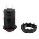 1 X 12mm Car Boat Latching Lock Push On / Off Button 125V 250V red M4E2