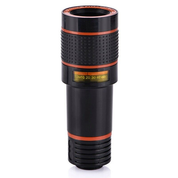 Cell Phone Camera Lens, 12X Zoom Telephoto Universal Clip On Lens Kit for i A5D1