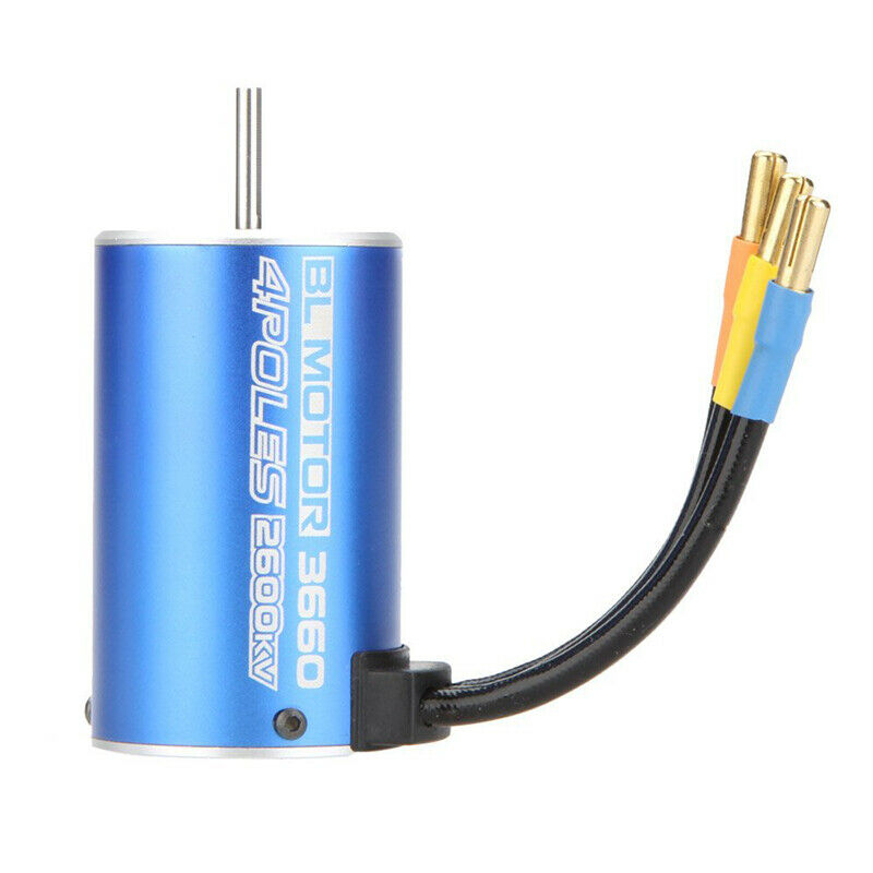 3660 4Poles 2600KV Brushless Motor for RC 1/8 1/10 Truck off-road Car Boat E4C1