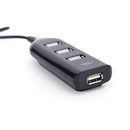 USB 2.0 High Speed 4 Port Splitter Hub Adapter For PC Computer Laptop Black  ME