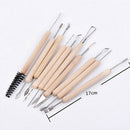 11 Pieces Clay Pottery Arts & Craft Sculpting Wood Carving Modelling Tool Set