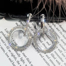 Classic Round Circle Hoop Earrings For Women Rhinestone Earring Fashion Jew J6J6