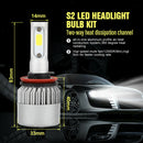 LED Headlights H11/H9/H8 LED Conversion Kits Bulbs 72W 6000K 7200LM COB Chip