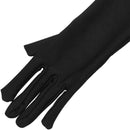 5X(Lady Satin Gloves Formal Party Festival Long Black V5V2)