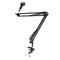 Adjustable Microphone Mic Boom Scissor Arm Stand Set - Black