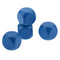 50 Pieces Round Wood Dice Set Blue Color Blank Dice Self DIY Pattern