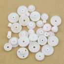75 Kinds Plastic Shaft Single Double Reduction Crown Worm Gear Kit For Robot DIY