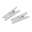 50pcs Mini White Wooden Clothes Photo Paper Peg Scrapbook Clothespin Crafts Clip
