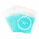 50pcs 10x10cm Cookie packaging lace candy self-adhesive plastic bags for bi