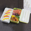 Double Layer Lunch Box Food Storage Container Microwave Oven Bento Boxes Di Q4K5