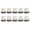 10x Micro USB Magnetic Tips Cord Magnet for Cellphone Headset Flashlight