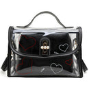 New Ladies Fashion Messenger Bag Transparent Bag Female Trend Jelly Bag Lad