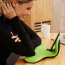 3Gears Tablet Phone Holder Wrist Guard Stand Reading Pillow (Grass Green) A