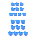 20 Pcs Pigeons Sand Cups Bird Food Water Container Plastic Bowl For Cage