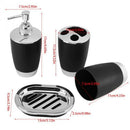 4Pcs/Set Bathroom Suit Set Bathing Accessories Goods Includes Soap Box Cup  H6E8