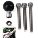 Motorcycle Handlebar Clamp Base 1 inch 25mm Ball with M8 Screws for Ram Moun Hn