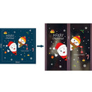 Santa Claus Removable PVC Wall Stickers Waterproof Christmas Decor Decals A