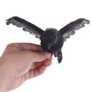 Artificial crow garden flocked halloween decoration birds crow decoy raven BX