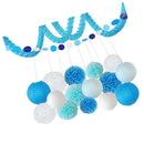 Hanging Garland Tissue Paper Flowers Hanging Lanterns Wedding Party Decor