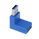 2 Pieces 90 Degree USB 3.0 up Down Male to Female Extension Adapter Coupler