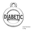 10 Pieces Diabetic Necklace Bracelet Pendant DIY Jewelry Making Charms Beads