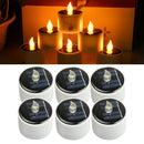 6pcs Solar LED Candle Tea Light Camping Energy Saving Romantic Lamp Outdoor