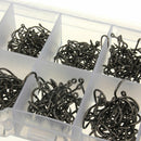 500pcs 10 Different Size Circle Fishing Fish Hook Set With Box Stainless Steel