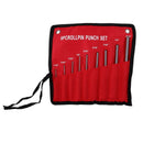 9-Piece Set-Up Punch Round Punch Pieces Roll Pin Punch Set Tool Bolt Catch  A2P1