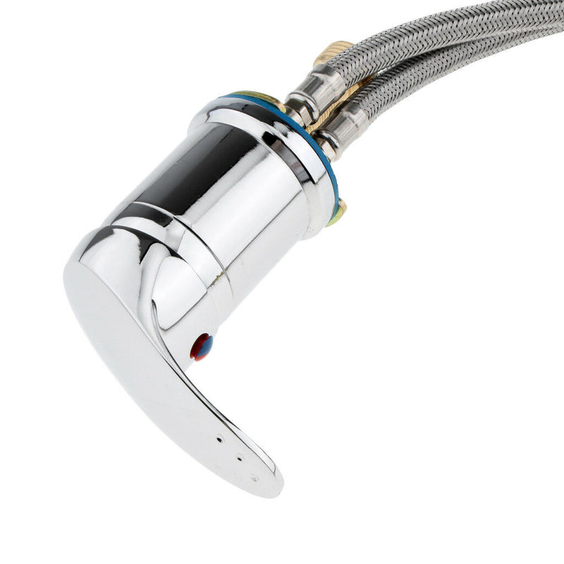 60cm Beauty Salon Shampoo Bowl Sink Hot & Cold Faucet Spray Hose Repalcement