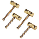 4 Pieces Long Short Electric Bass Guitar Bridge Saddle Mounting Screw Fixed