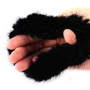 Brown Real Mink Fur Hairband Ponytail Holder Elastic Rope Scrunchie Hair Band