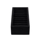 Velvet Inserts Bangle Bracelet Display Tray Jewelry Display Case (Black)