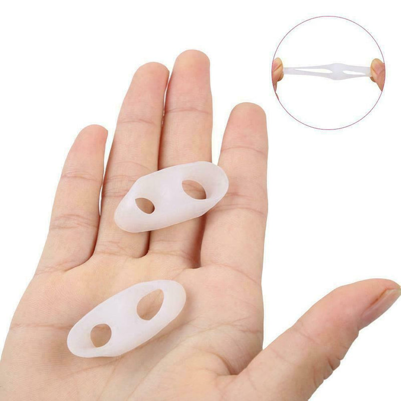 Neu 2pc Comfortable Silicone Gel Little-Toe Valgus Straigh Separator rector C6C7