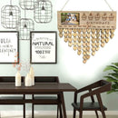 Wooden Calendar Pendants Photo Frame Home Hanging Ornaments Bedroom Decor