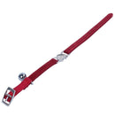 Heart charm and bell cat collar safety elastic adjustable with soft velvet