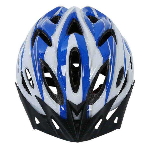 Helmet Protection Blue White L For Unisex Cycling Mountain Bike With Visor
