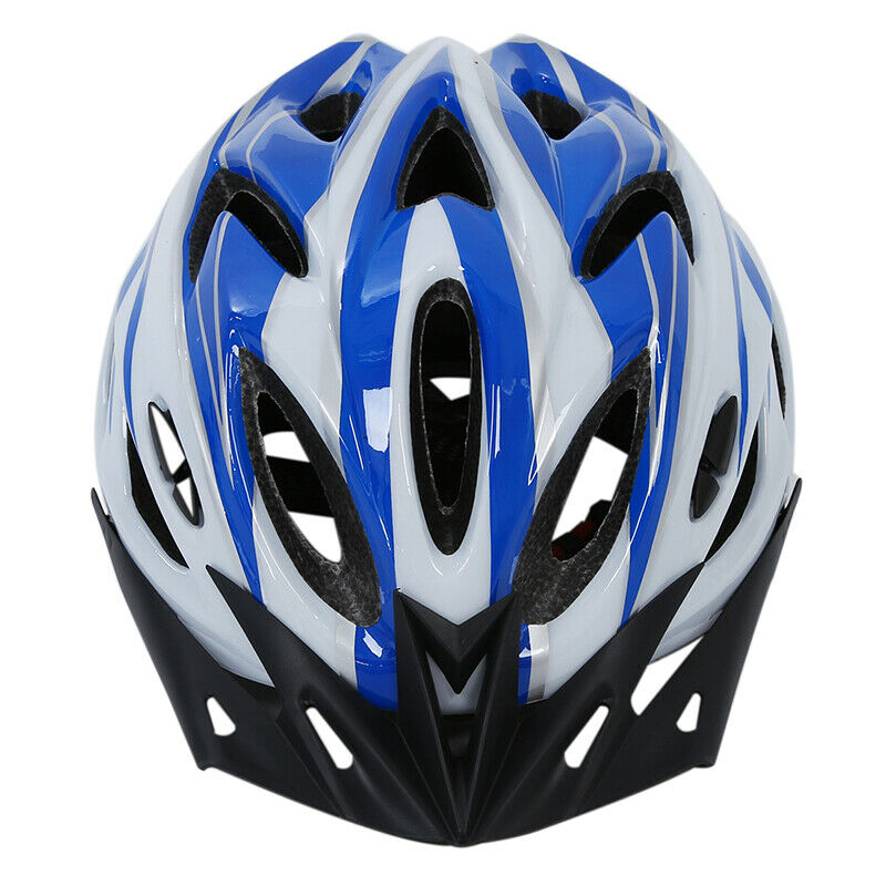 Helmet Protection Blue White L For Unisex Cycling Mountain Bike With Visor