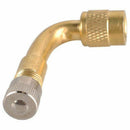 90 Degree Bend Tire Valve Extension Adapter, Brass Air Tyre Extension Schra