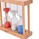 Wood Frame Glass Sand Sandglass Clock Time Timer 1/3/5 Home Dec Dwwj